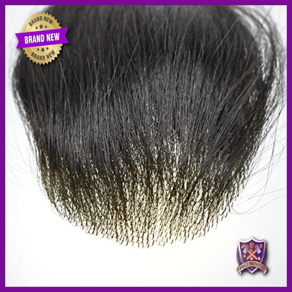 Human Hair Toupee Hairpiece 6x8cm PU Skin Base for Hair Loss Volume